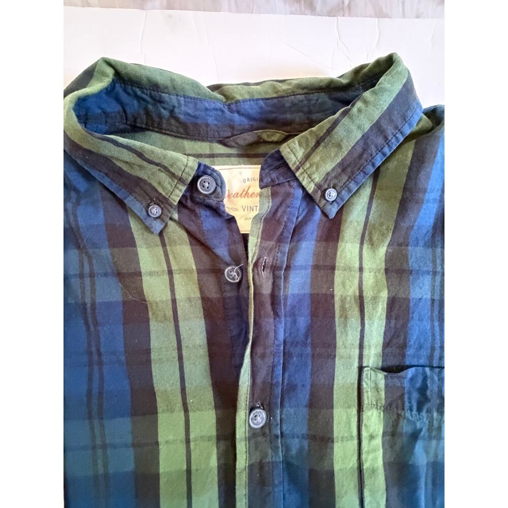 Men’s XL Button Down Shirt Bundle Weatherproof Vintage & George Plaid Check - Picture 8 of 14